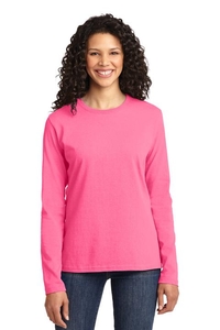 LPC54LS - Port & Company Ladies Long Sleeve Core Cotton Tee