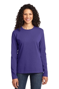 LPC54LS - Port & Company Ladies Long Sleeve Core Cotton Tee