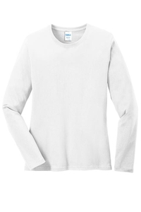 LPC54LS - Port & Company Ladies Long Sleeve Core Cotton Tee