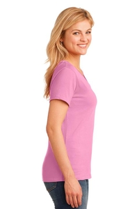 LPC54V - Port & Company Ladies Core Cotton V-Neck Tee