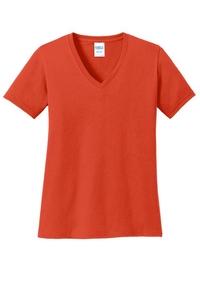 LPC54V - Port & Company Ladies Core Cotton V-Neck Tee