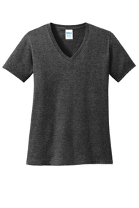 LPC54V - Port & Company Ladies Core Cotton V-Neck Tee