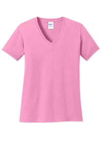 LPC54V - Port & Company Ladies Core Cotton V-Neck Tee