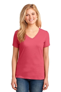 LPC54V - Port & Company Ladies Core Cotton V-Neck Tee