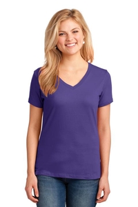 LPC54V - Port & Company Ladies Core Cotton V-Neck Tee