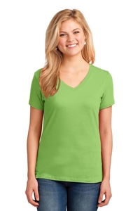 LPC54V - Port & Company Ladies Core Cotton V-Neck Tee