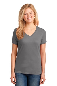 LPC54V - Port & Company Ladies Core Cotton V-Neck Tee