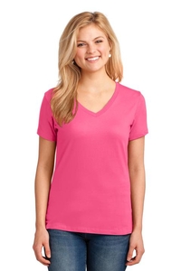 LPC54V - Port & Company Ladies Core Cotton V-Neck Tee