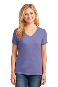 LPC54V - Port & Company Ladies Core Cotton V-Neck Tee