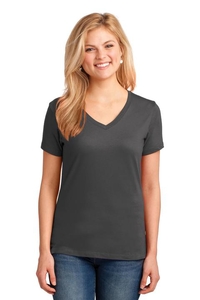 LPC54V - Port & Company Ladies Core Cotton V-Neck Tee