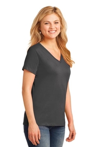 LPC54V - Port & Company Ladies Core Cotton V-Neck Tee