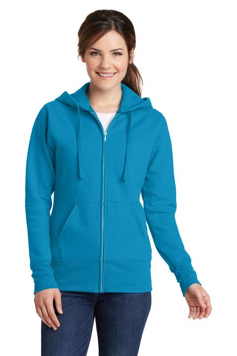 LPC78ZH - Port & Company Ladies Core Fleece Full-Zip Hooded Sweatshirt