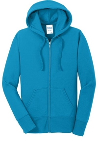 LPC78ZH - Port & Company Ladies Core Fleece Full-Zip Hooded Sweatshirt