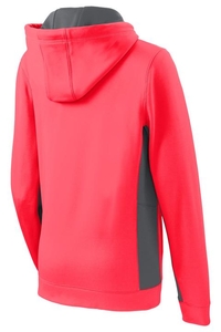 LST235 - Sport-Tek Ladies Sport-Wick Fleece Colorblock Hooded Pullover