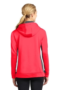 LST235 - Sport-Tek Ladies Sport-Wick Fleece Colorblock Hooded Pullover