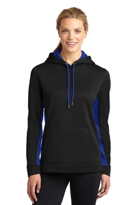 LST235 - Sport-Tek Ladies Sport-Wick Fleece Colorblock Hooded Pullover