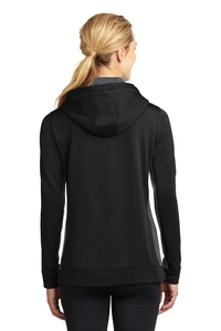 LST235 - Sport-Tek Ladies Sport-Wick Fleece Colorblock Hooded Pullover