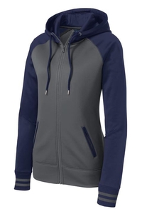 LST236 - Sport-Tek Ladies Sport-Wick Varsity Fleece Full-Zip Hooded Jacket