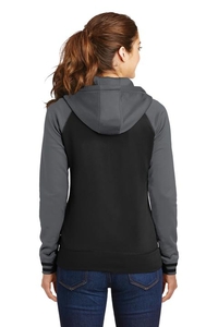 LST236 - Sport-Tek Ladies Sport-Wick Varsity Fleece Full-Zip Hooded Jacket