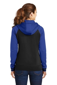 LST236 - Sport-Tek Ladies Sport-Wick Varsity Fleece Full-Zip Hooded Jacket