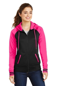 LST236 - Sport-Tek Ladies Sport-Wick Varsity Fleece Full-Zip Hooded Jacket