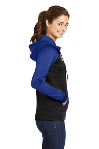 LST236 - Sport-Tek Ladies Sport-Wick Varsity Fleece Full-Zip Hooded Jacket