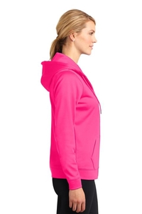 LST238 - Sport-Tek Ladies Sport-Wick Fleece Full-Zip Hooded Jacket