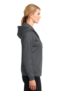 LST238 - Sport-Tek Ladies Sport-Wick Fleece Full-Zip Hooded Jacket