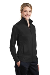 LST241 - Sport-Tek Ladies Sport-Wick Fleece Full-Zip Jacket.  LST241