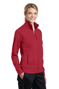 LST241 - Sport-Tek Ladies Sport-Wick Fleece Full-Zip Jacket.  LST241