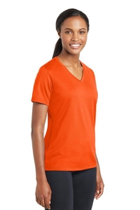 LST340 - Sport-Tek Ladies PosiCharge RacerMesh V-Neck Tee