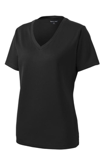 LST340 - Sport-Tek Ladies PosiCharge RacerMesh V-Neck Tee