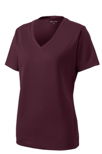 LST340 - Sport-Tek Ladies PosiCharge RacerMesh V-Neck Tee