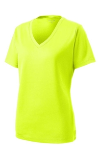 LST340 - Sport-Tek Ladies PosiCharge RacerMesh V-Neck Tee