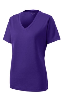 LST340 - Sport-Tek Ladies PosiCharge RacerMesh V-Neck Tee