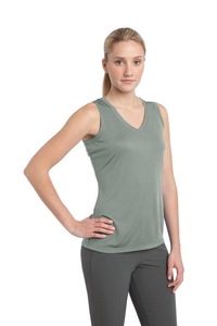 LST352 - Sport-Tek Ladies Sleeveless PosiCharge Competitor V-Neck Tee