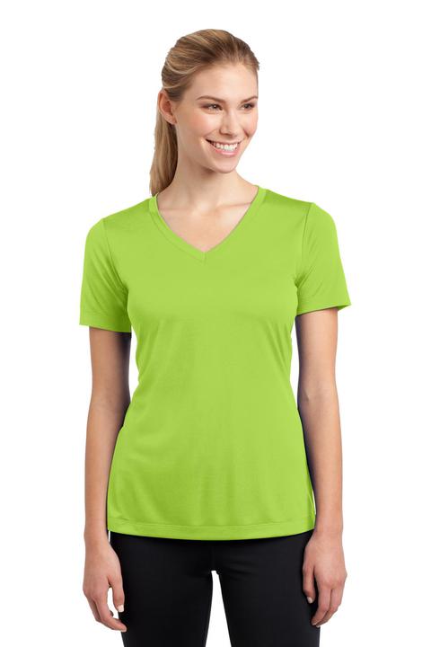 LST353 - Sport-Tek Ladies PosiCharge Competitor V-Neck Tee