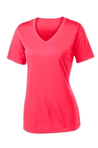 LST353 - Sport-Tek Ladies PosiCharge Competitor V-Neck Tee