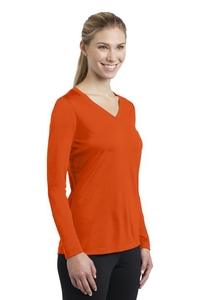 LST353LS - Sport-Tek Ladies Long Sleeve PosiCharge Competitor V-Neck Tee