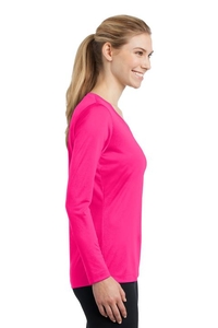 LST353LS - Sport-Tek Ladies Long Sleeve PosiCharge Competitor V-Neck Tee