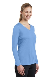 LST353LS - Sport-Tek Ladies Long Sleeve PosiCharge Competitor V-Neck Tee