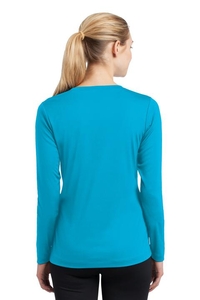 LST353LS - Sport-Tek Ladies Long Sleeve PosiCharge Competitor V-Neck Tee