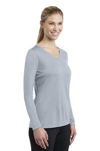 LST353LS - Sport-Tek Ladies Long Sleeve PosiCharge Competitor V-Neck Tee