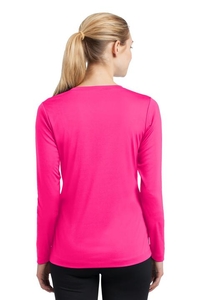 LST353LS - Sport-Tek Ladies Long Sleeve PosiCharge Competitor V-Neck Tee