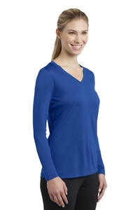 LST353LS - Sport-Tek Ladies Long Sleeve PosiCharge Competitor V-Neck Tee