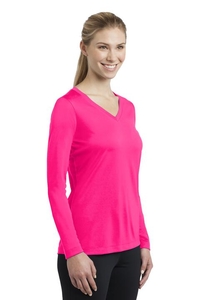 LST353LS - Sport-Tek Ladies Long Sleeve PosiCharge Competitor V-Neck Tee