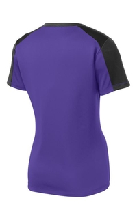 LST354 - Sport-Tek Ladies PosiCharge Competitor Sleeve-Blocked V-Neck Tee