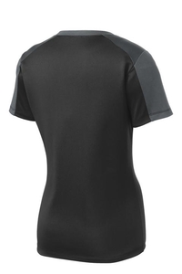 LST354 - Sport-Tek Ladies PosiCharge Competitor Sleeve-Blocked V-Neck Tee