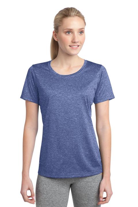 LST360 - Sport-Tek Ladies Heather Contender Scoop Neck Tee