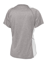 LST361 - Sport-Tek Ladies Heather Colorblock Contender V-Neck Tee